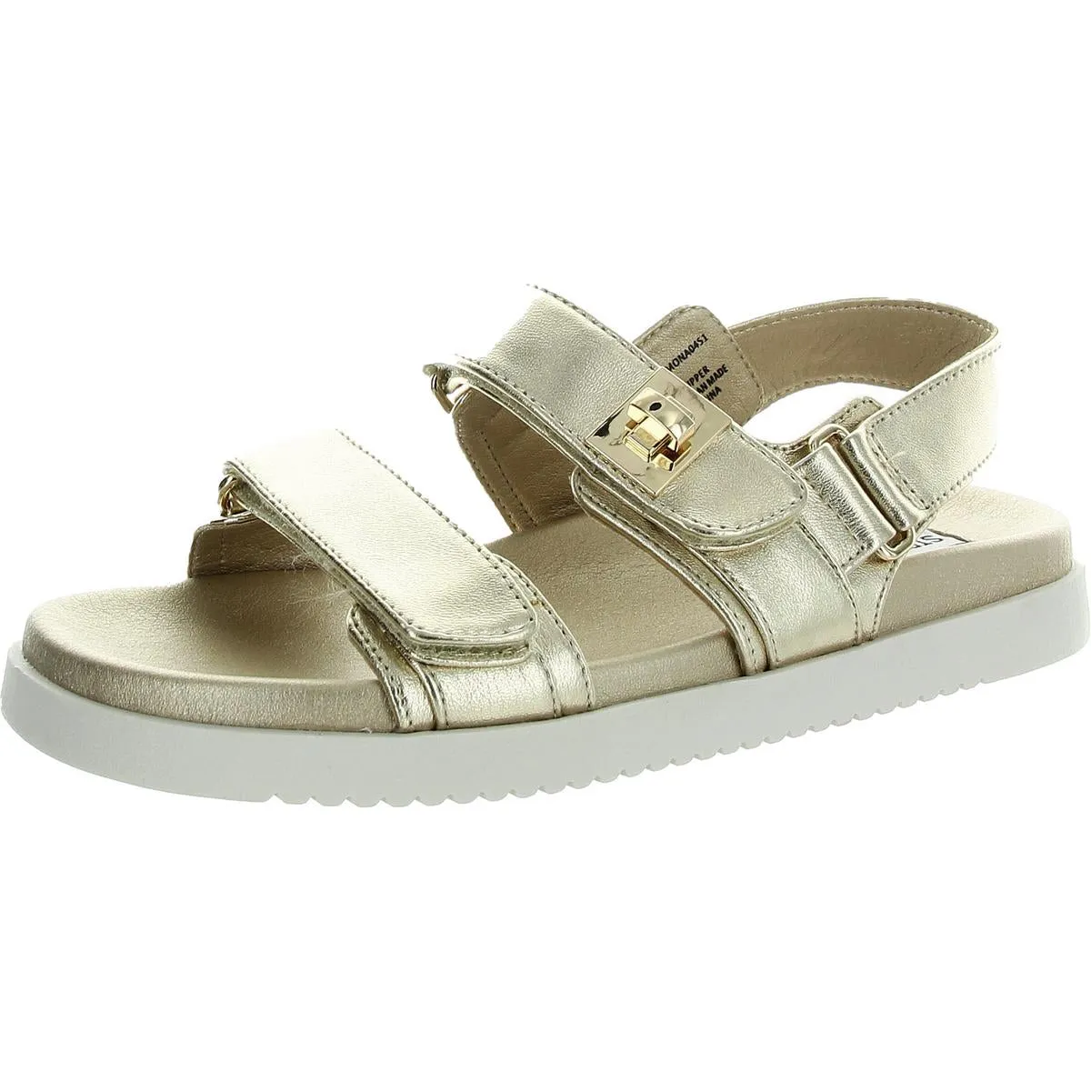 Mona Womens Leather Adjustable Slingback Sandals