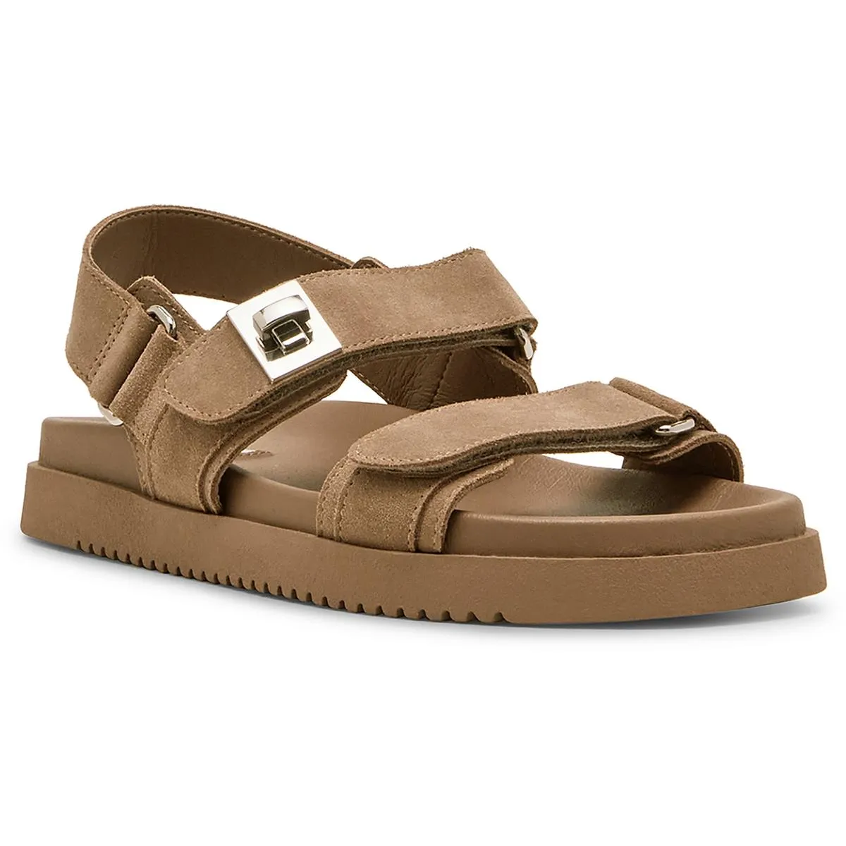 Mona Womens Leather Adjustable Slingback Sandals