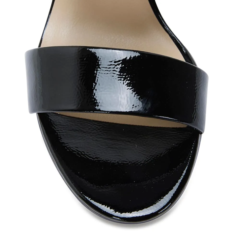 Montego Heel in Black Patent