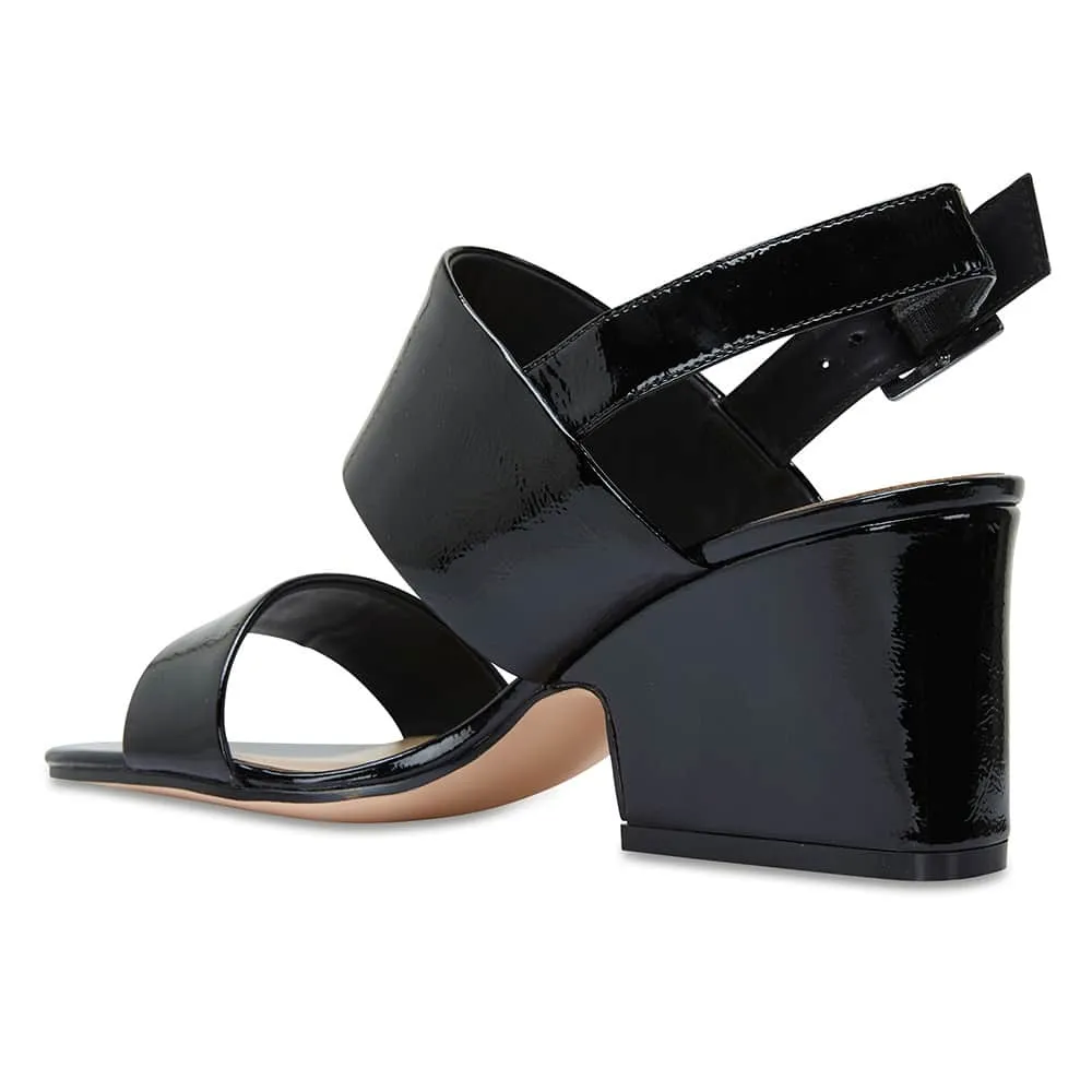 Montego Heel in Black Patent
