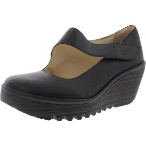 MOUSSE Womens Cushioned Footbed Leather Mary Janes