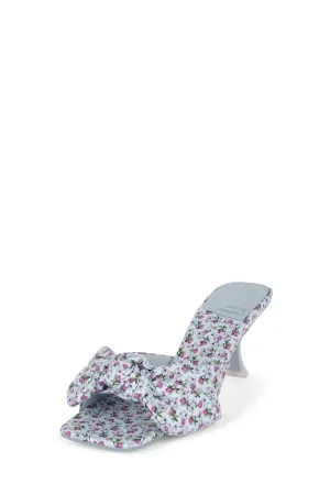Mr. Big Bow Sandal In Blue Floral