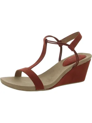 MulanF Womens Faux Suede Slip On Wedge Sandals