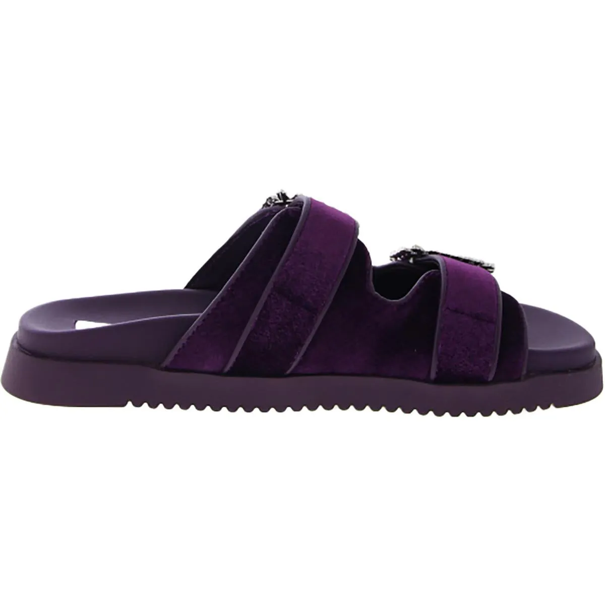 Mystik Womens Velvet Slide Sandals
