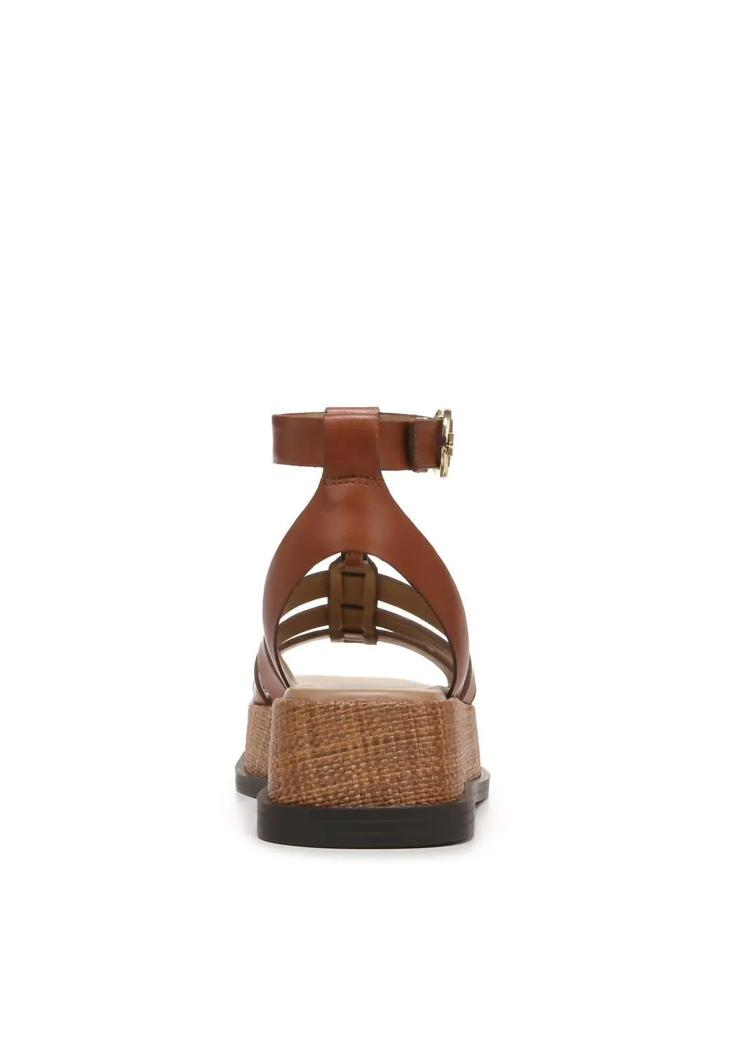 Naima Platform Gladiator Sandal In Rich Cognac