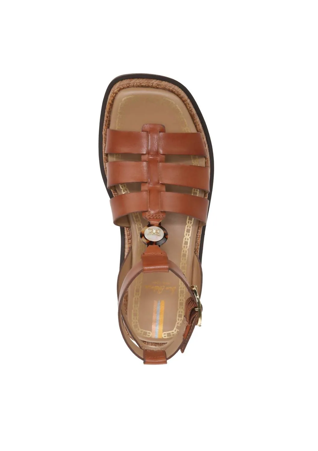 Naima Platform Gladiator Sandal In Rich Cognac