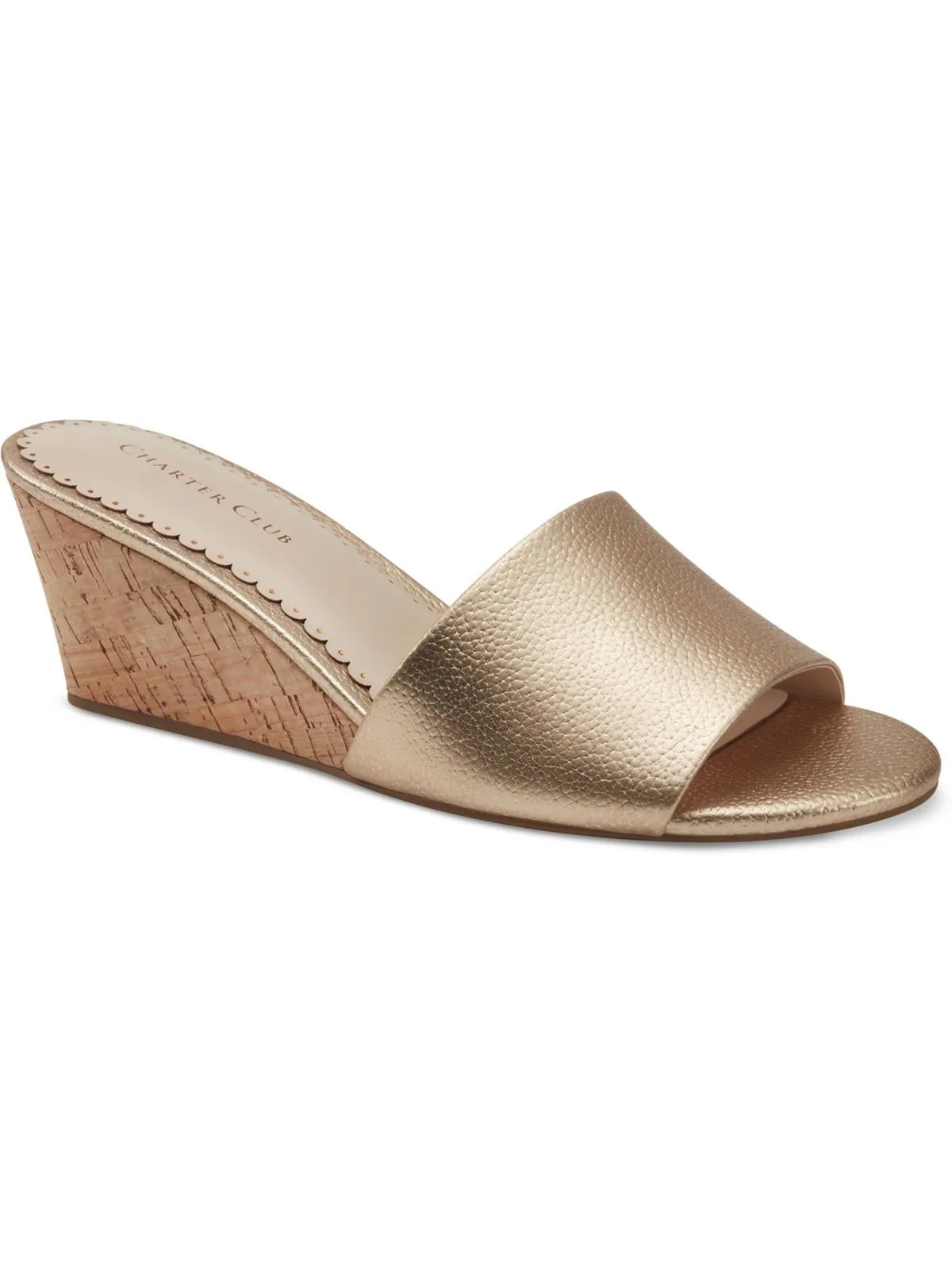 Nallahh Womens Dressy Slip On Wedge Sandals