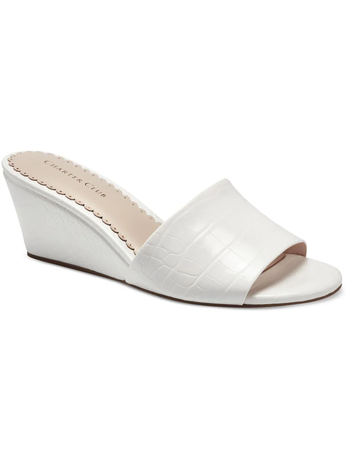 Nallahh Womens Dressy Slip On Wedge Sandals