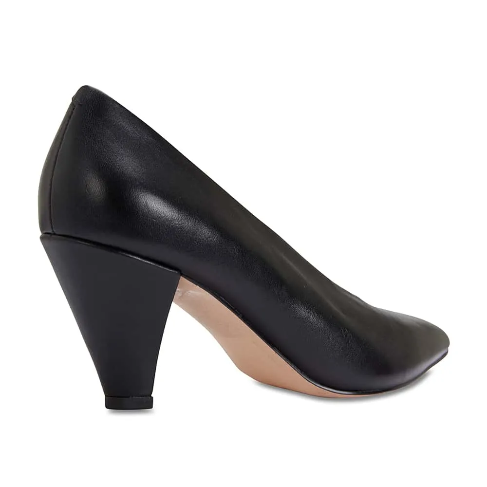 Nancy Heel in Black Leather