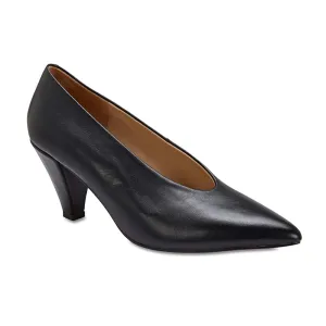 Nancy Heel in Black Leather
