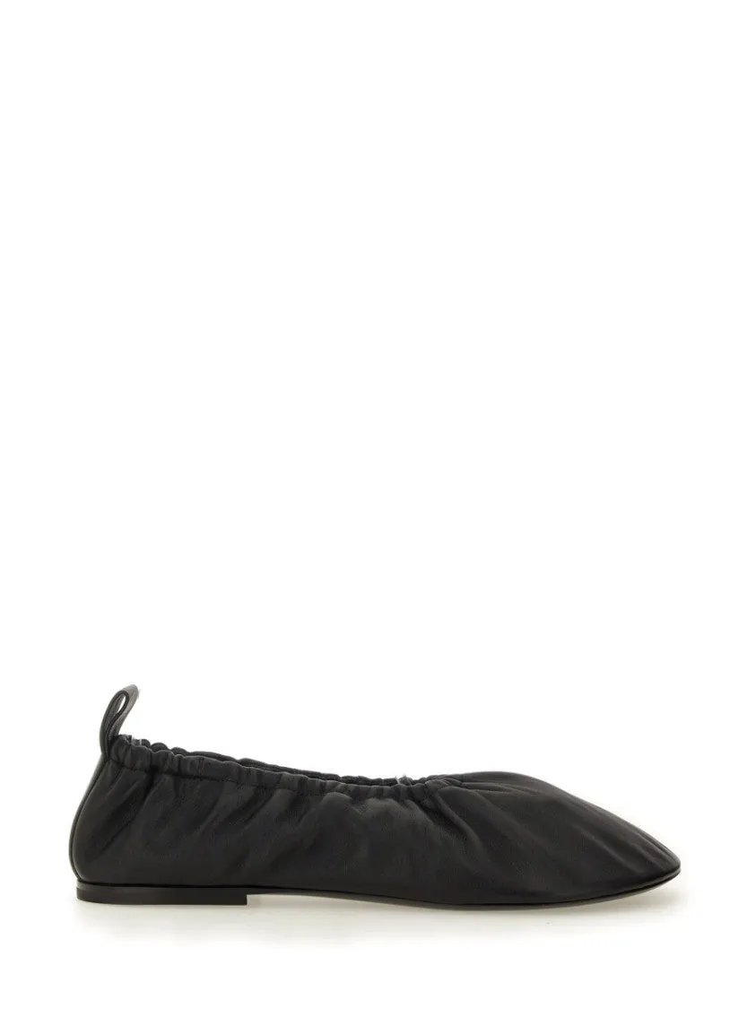 Nappa Ballerina Flats With Subtle Heel