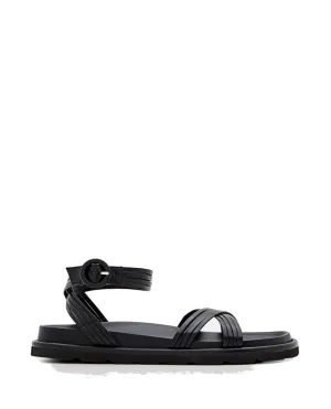 Nappa Leather Sandals With Buckled Strap