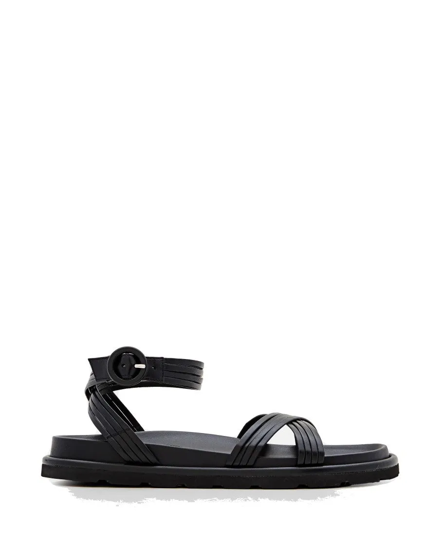 Nappa Leather Sandals With Buckled Strap