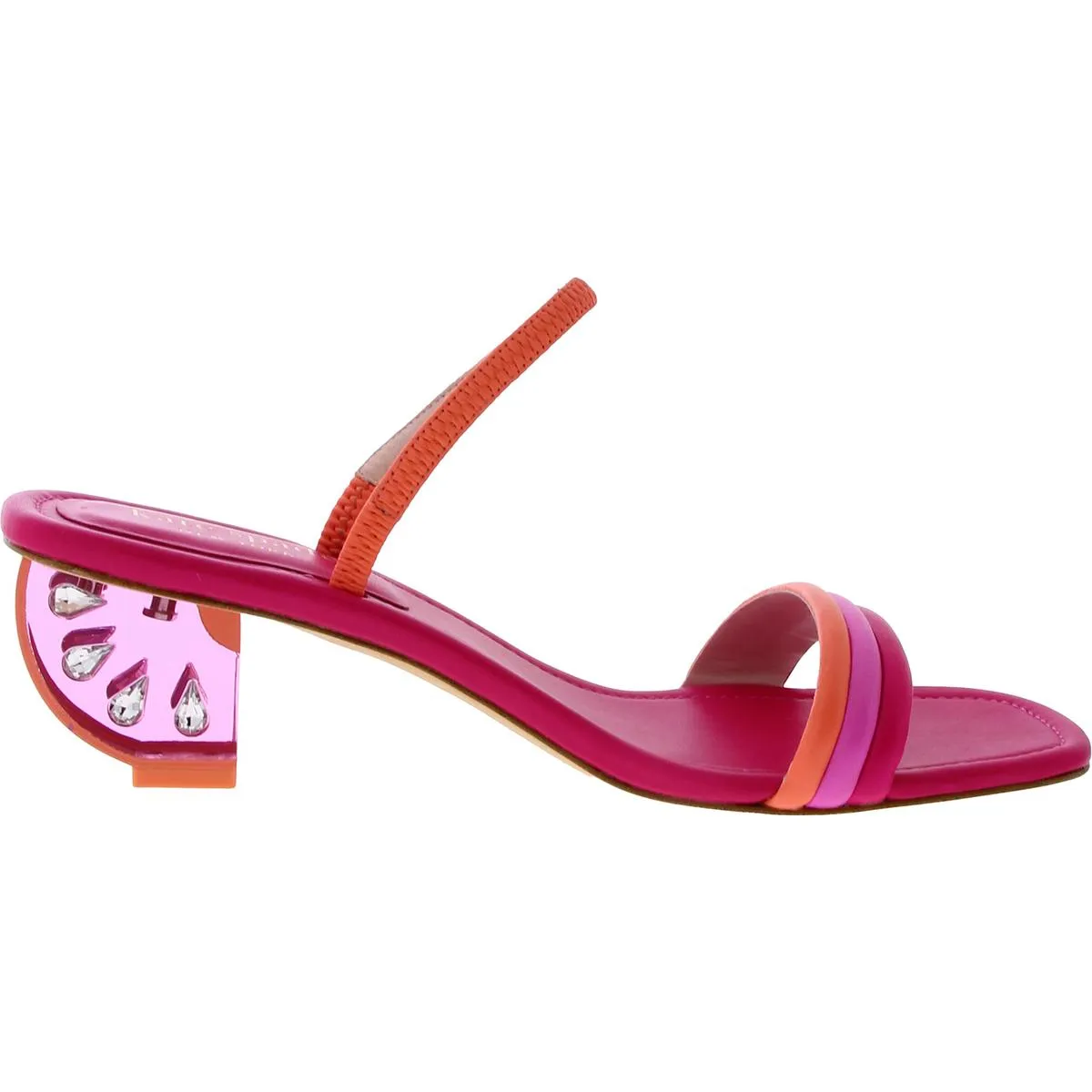 Nappa Womens Faux Leather mbellished Kitten Heels