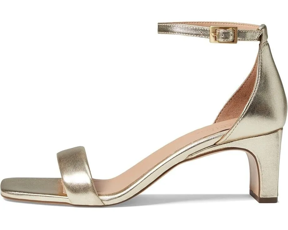 Naturalizer 27 Edit Iriss Dress Sandal Women 8.5 Gold Leather Ankle Strap ZPO991