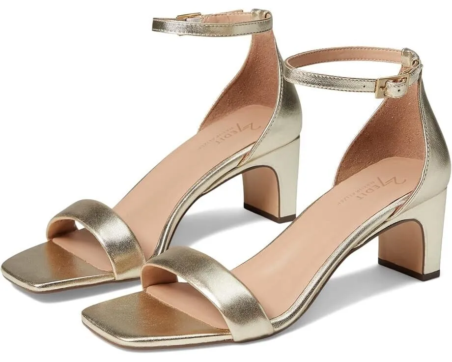 Naturalizer 27 Edit Iriss Dress Sandal Women 8.5 Gold Leather Ankle Strap ZPO991