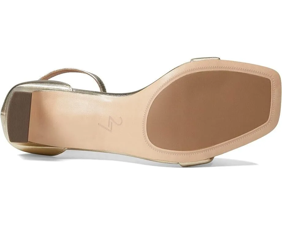 Naturalizer 27 Edit Iriss Dress Sandal Women 8.5 Gold Leather Ankle Strap ZPO991