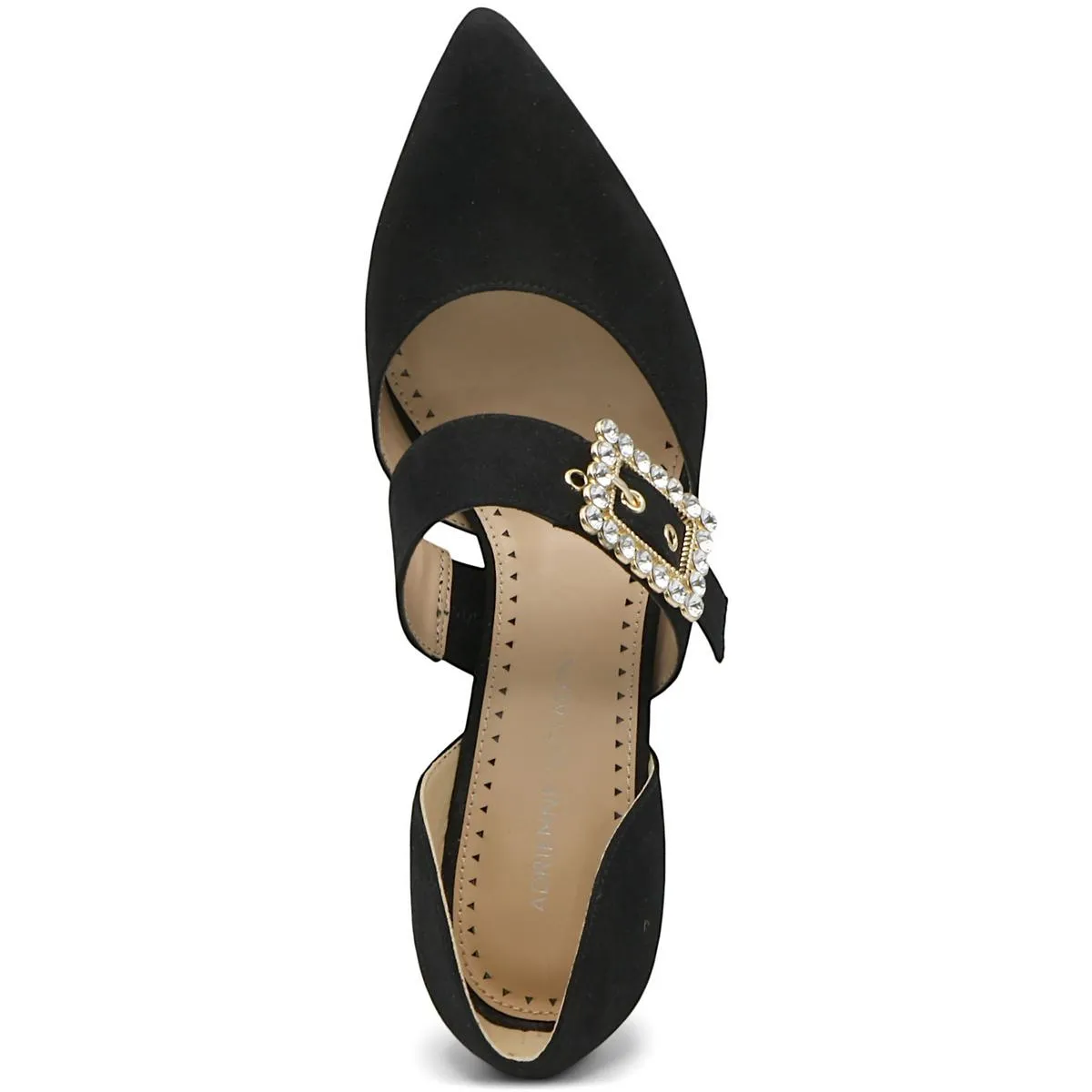 NICKI Womens Leather Pointed toe Kitten Heels