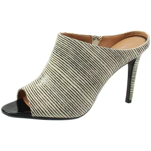 Nola Womens Leather Peep-Toe Dress Sandals