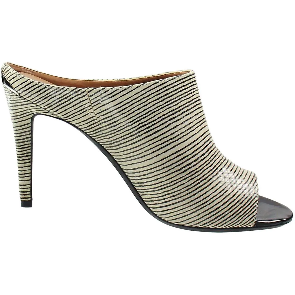 Nola Womens Leather Peep-Toe Dress Sandals