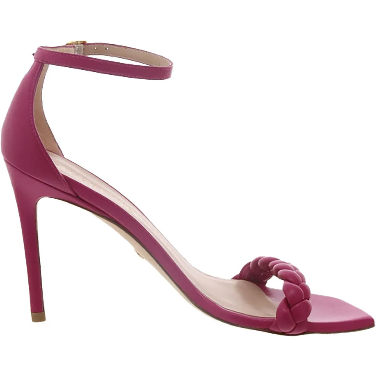 Nudist Glam Playa 100 Womens Stiletto Open toe Ankle Strap