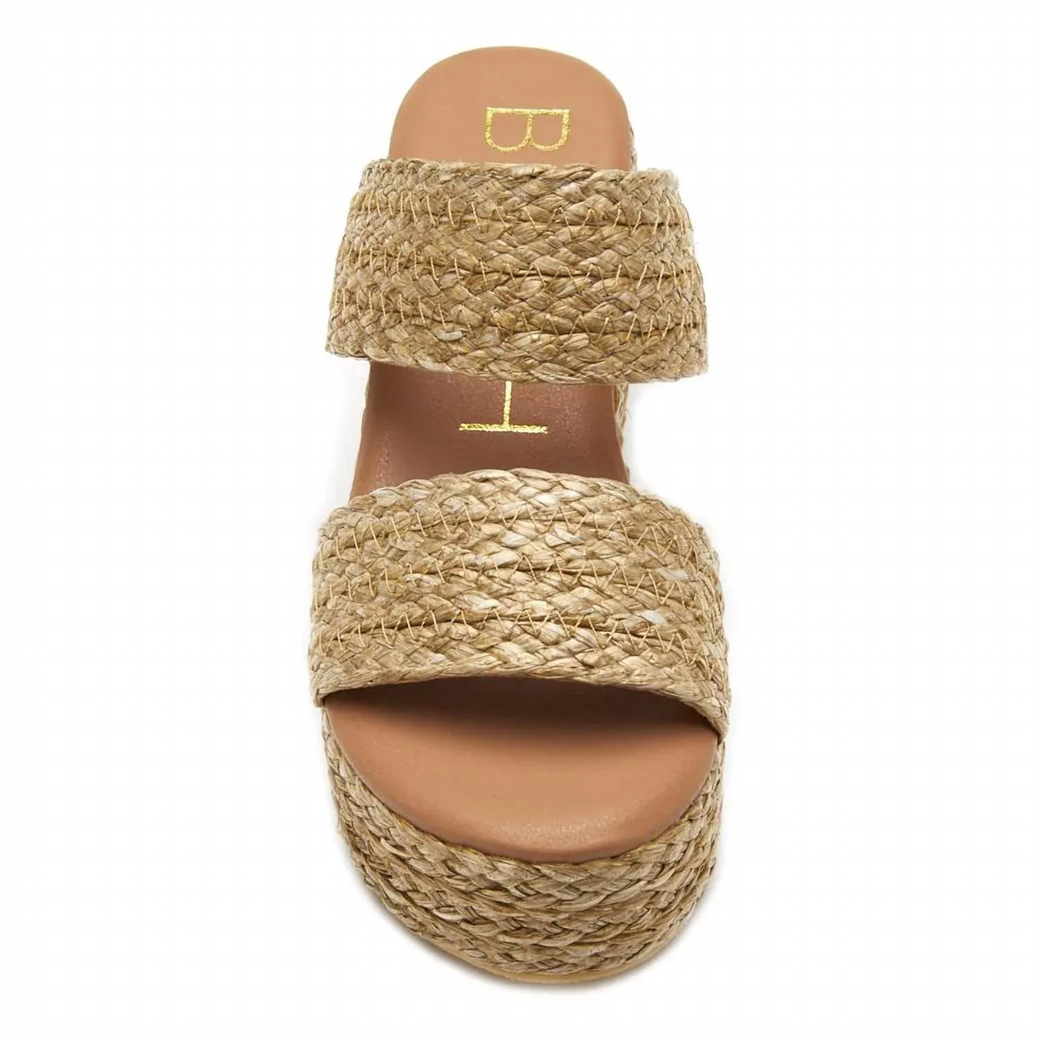 Ocean Ave Platform Slide Sandal In Cognac
