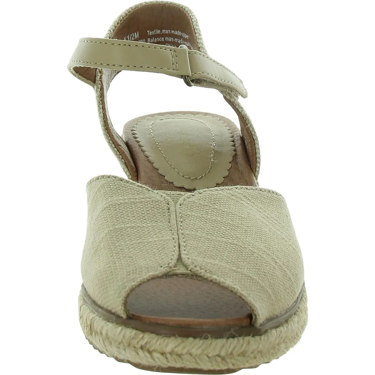 Odetta Womens Adjustable Faux Leather Slingback Sandals