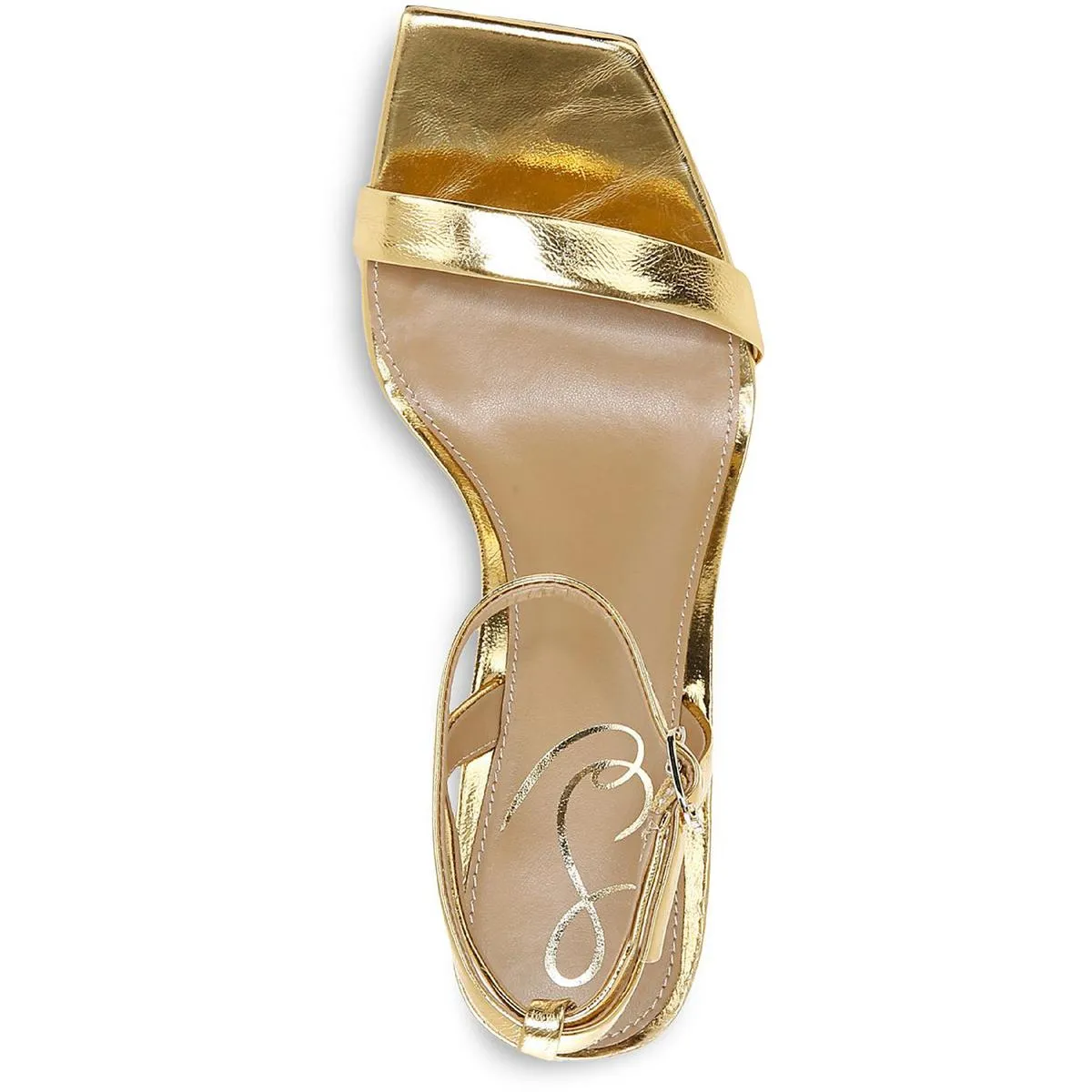 Orchid Womens Buckle Square Toe Heels