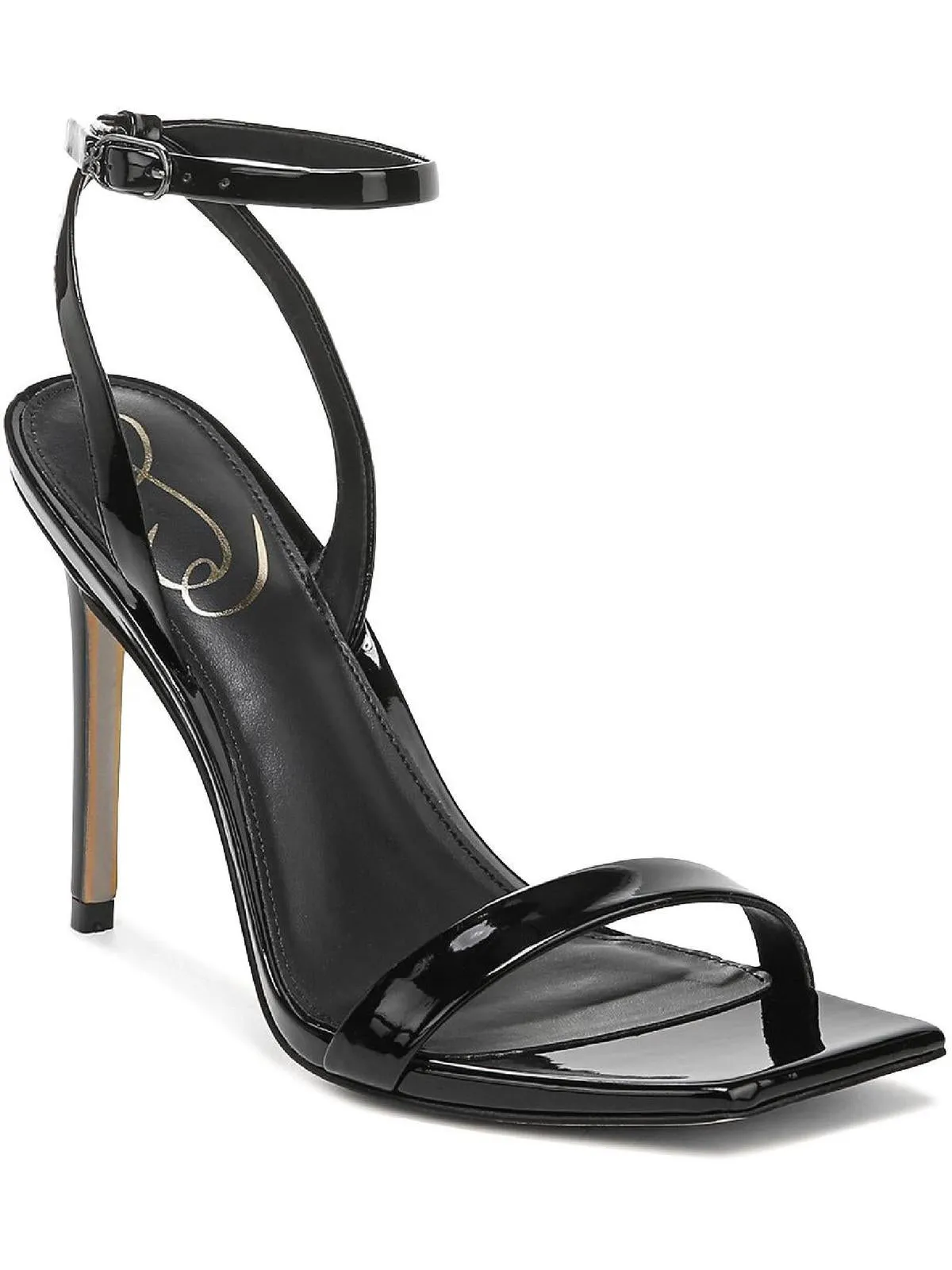 Orchid Womens Buckle Square Toe Heels