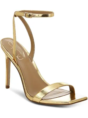 Orchid Womens Buckle Square Toe Heels