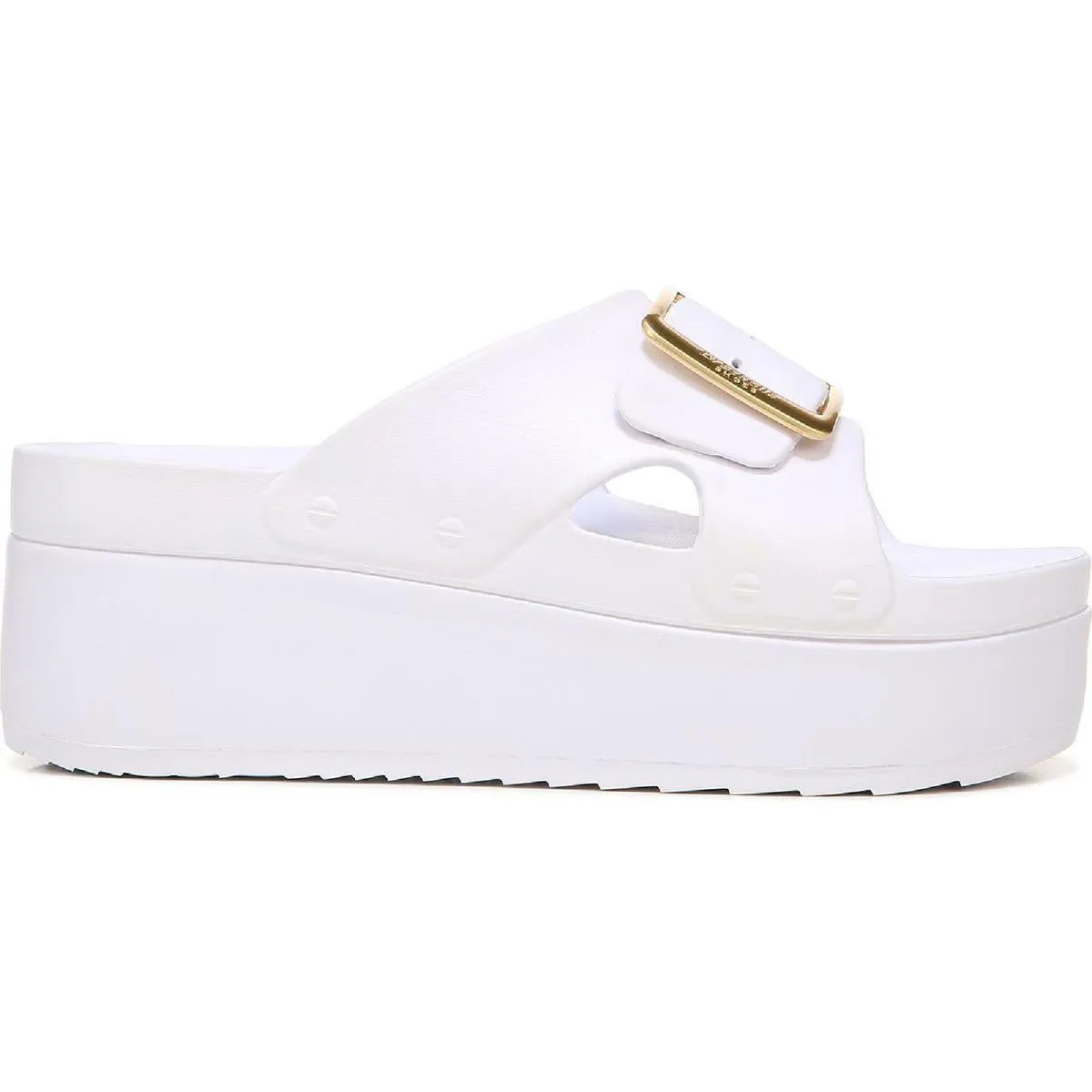 Original Goals Womens Faux Leather Slip On Wedge Sandals