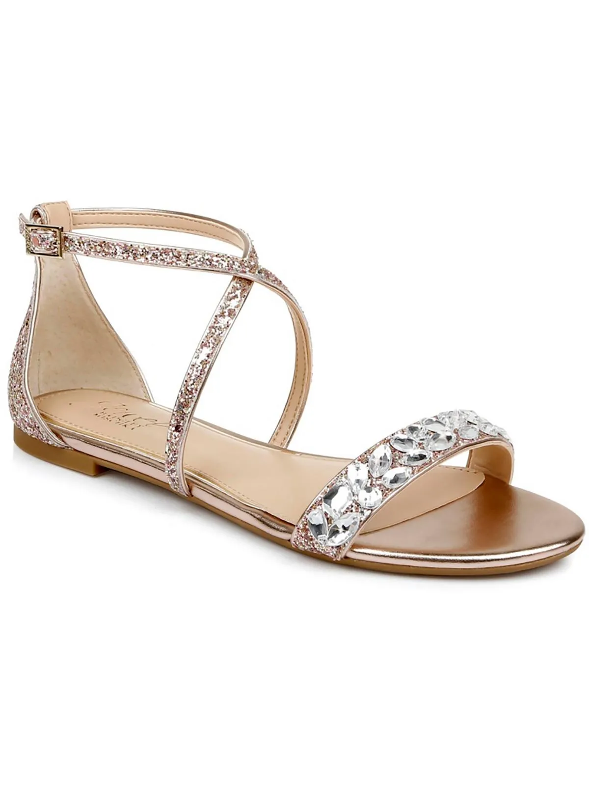Osome Womens Embellished Man Made Ankle Strap