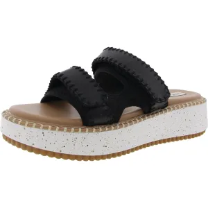 Otto Womens Adjustable Faux Leather Platform Sandals
