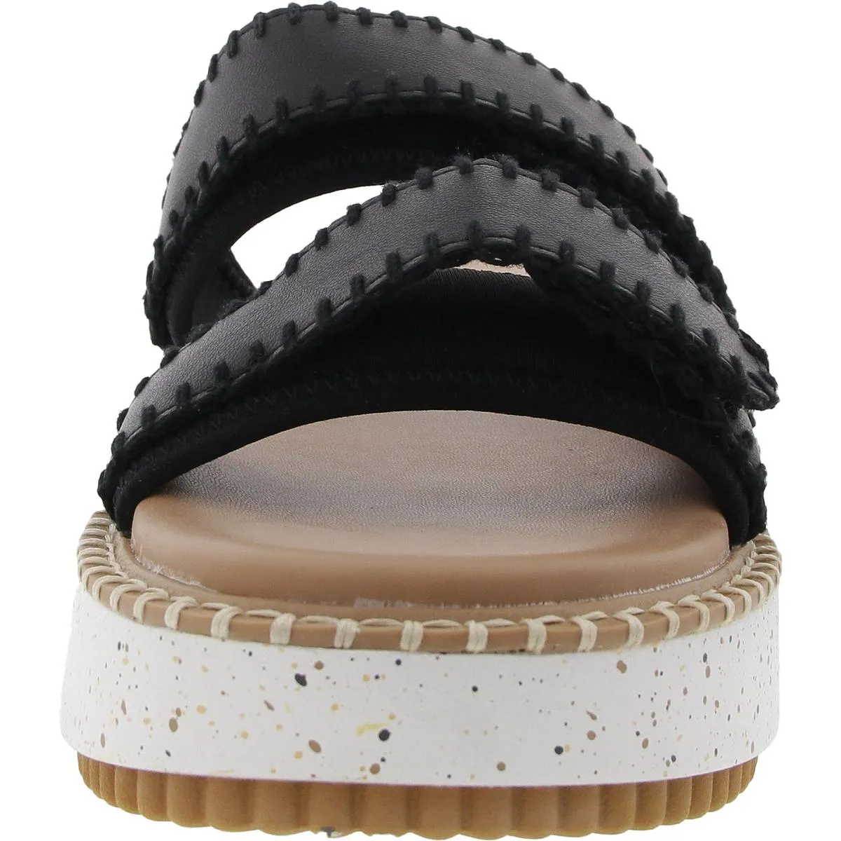 Otto Womens Adjustable Faux Leather Platform Sandals