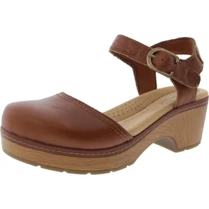 Paizlee Bay Womens Adjustable Leather Block Heels