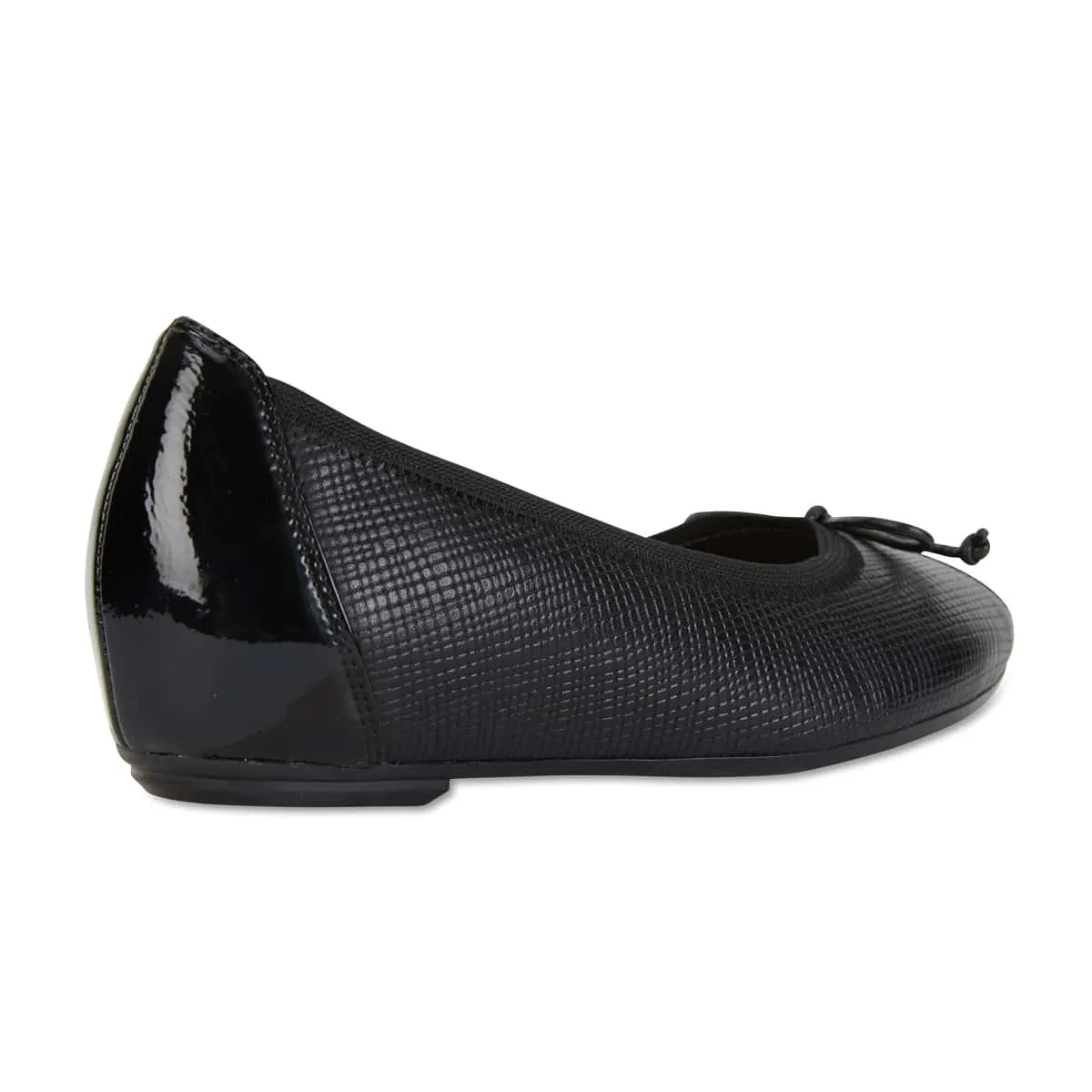 Palm Flat in Black Multi Leather