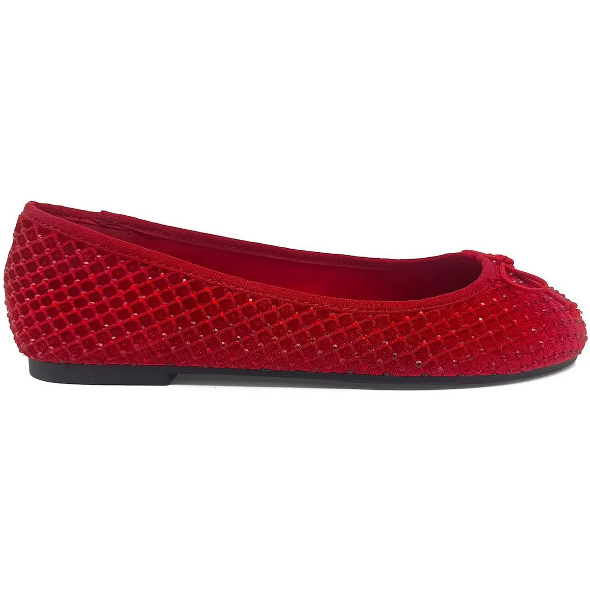 Palmer Mesh Womens Embellished Mesh Ballet Flats