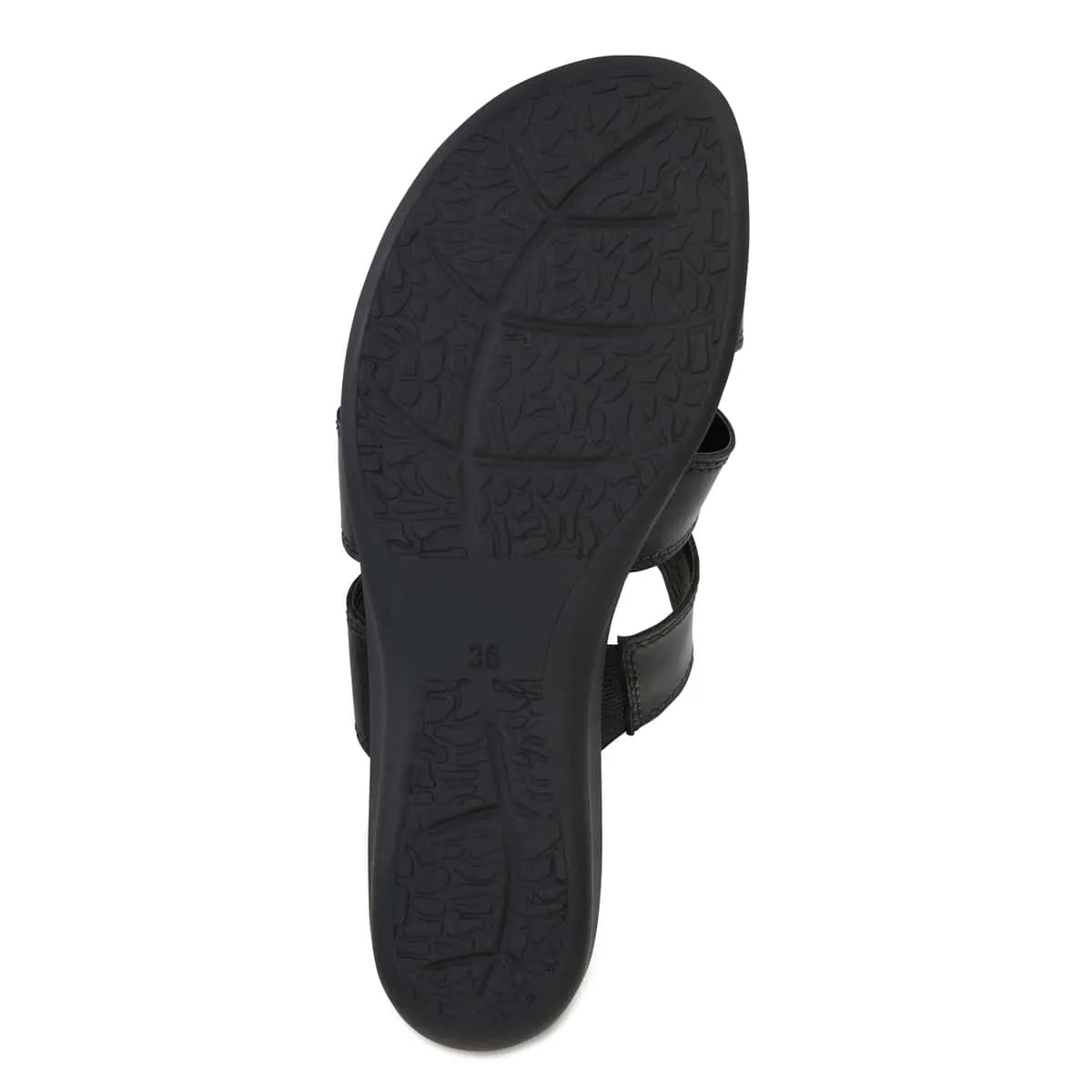 Pamela Sandal in Black Leather