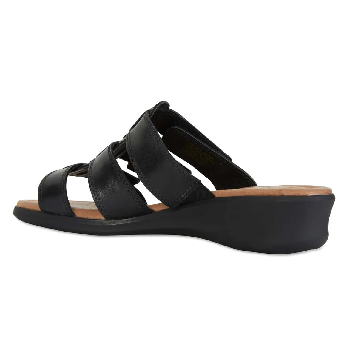 Pamela Sandal in Black Leather
