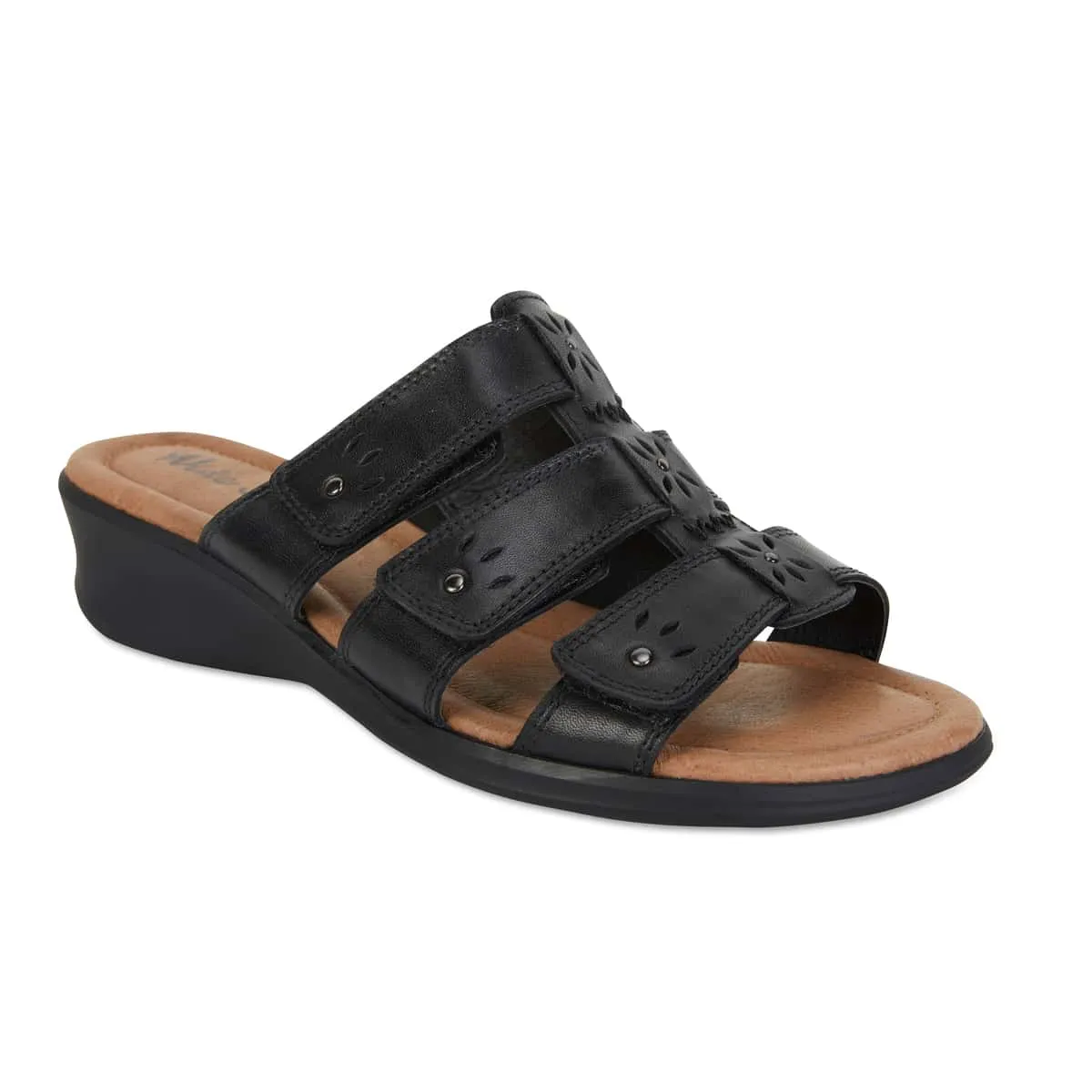 Pamela Sandal in Black Leather