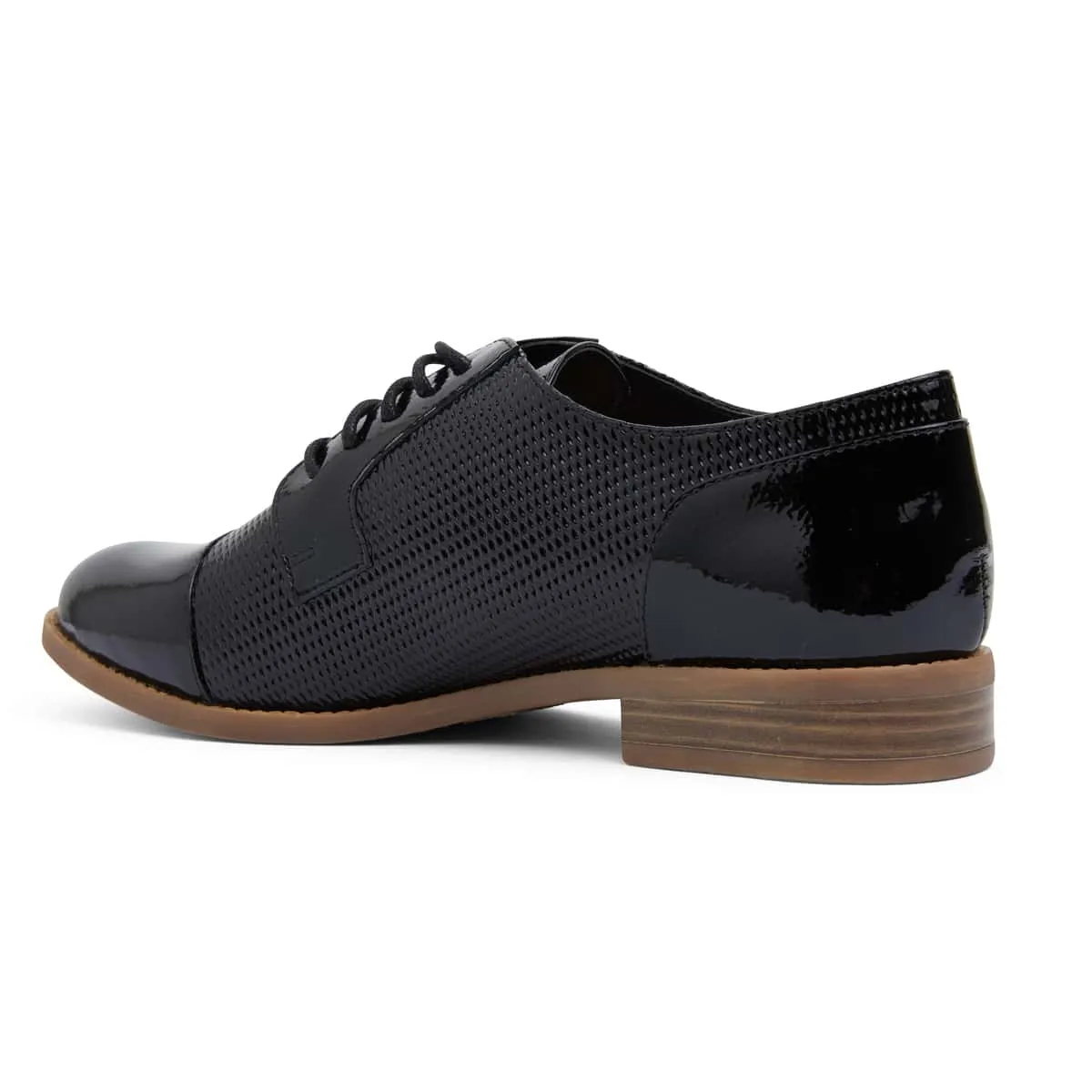 Panache Brogue in Black Patent