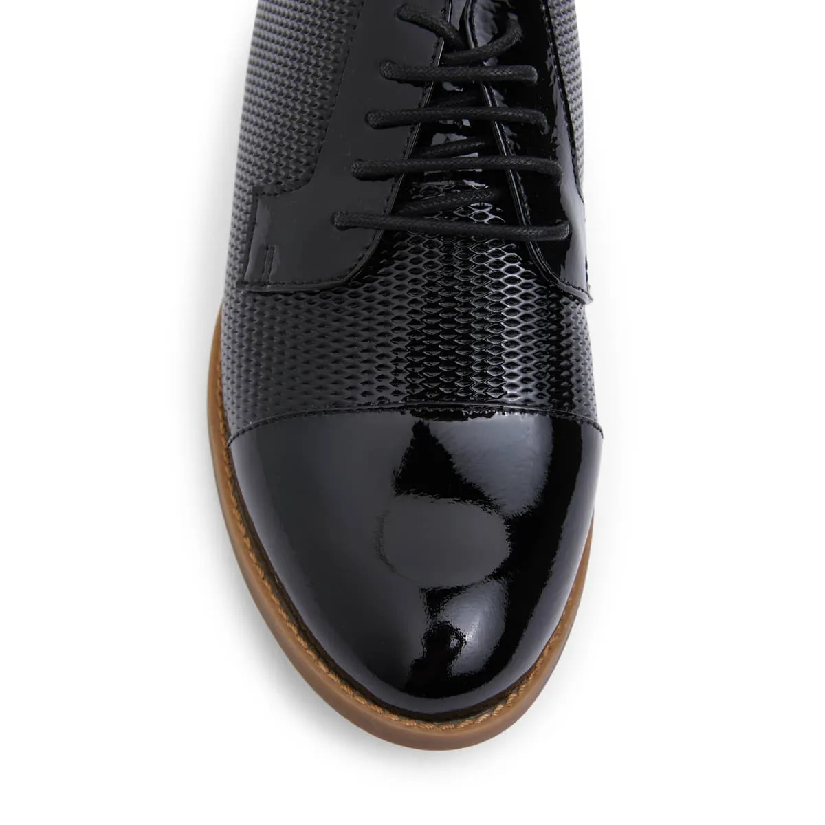 Panache Brogue in Black Patent