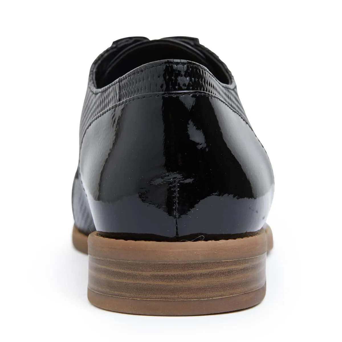 Panache Brogue in Black Patent