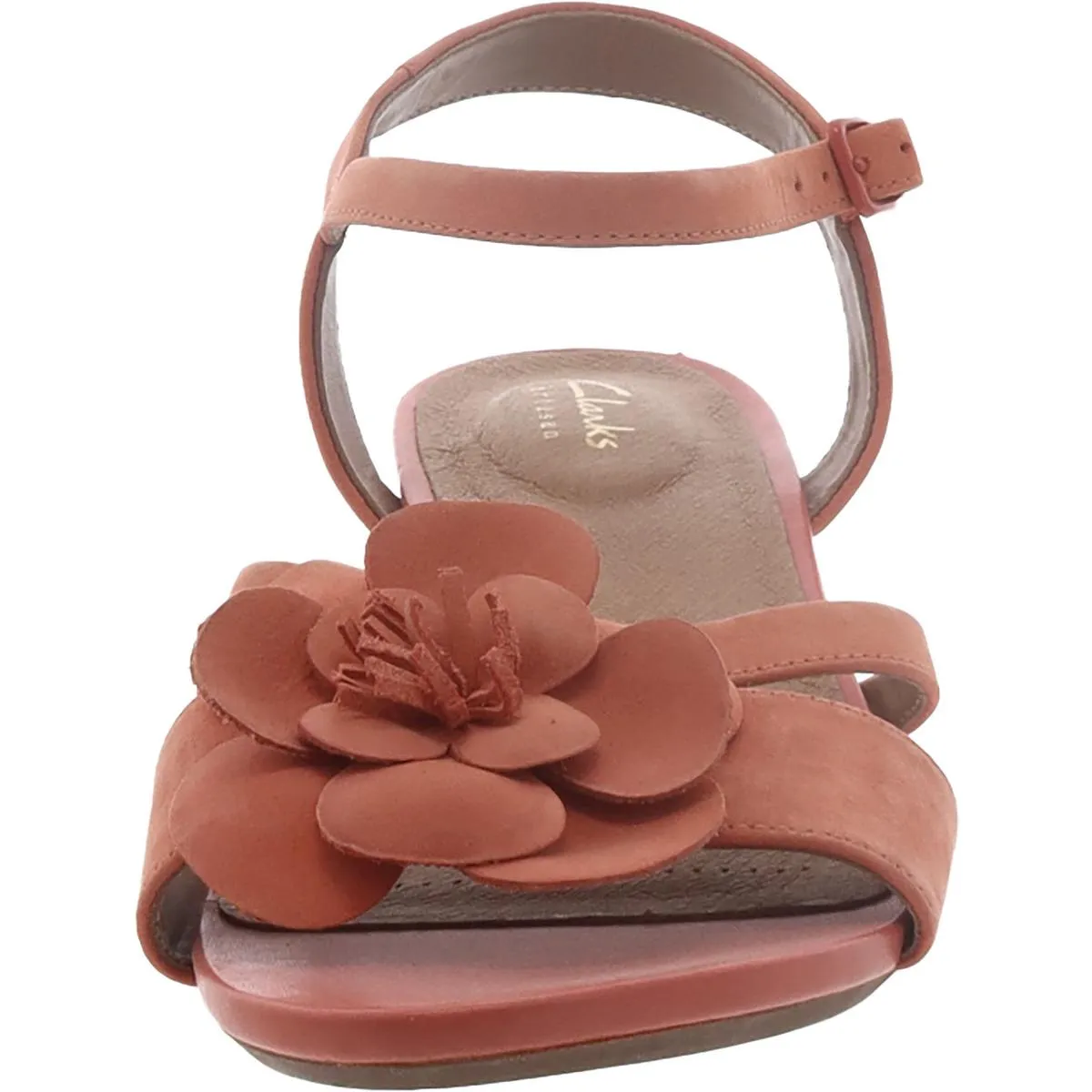 Parram Stella Womens Nubuck Floral Wedges