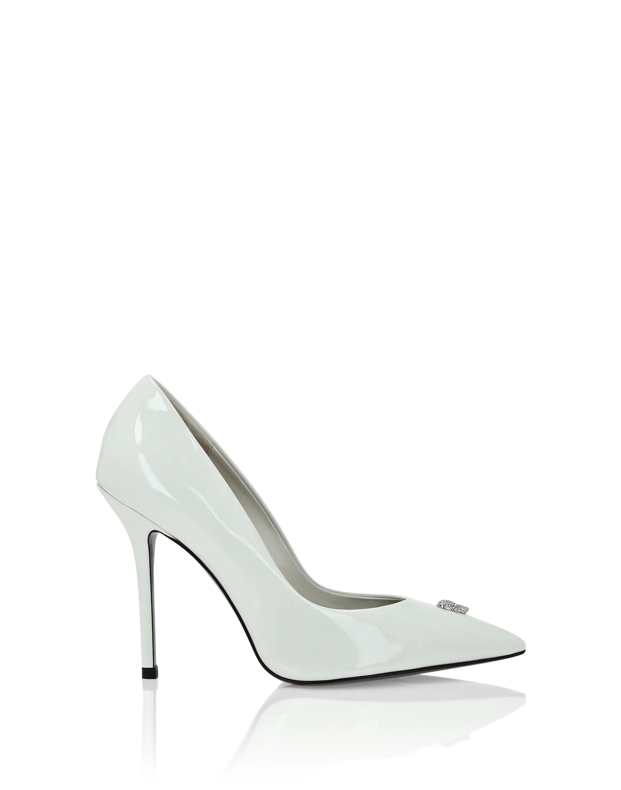 Patent Leather Decollete Hi-Heels Crystal Skull