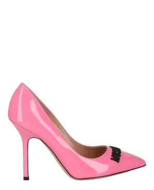 Patent Leather Logo Pumps