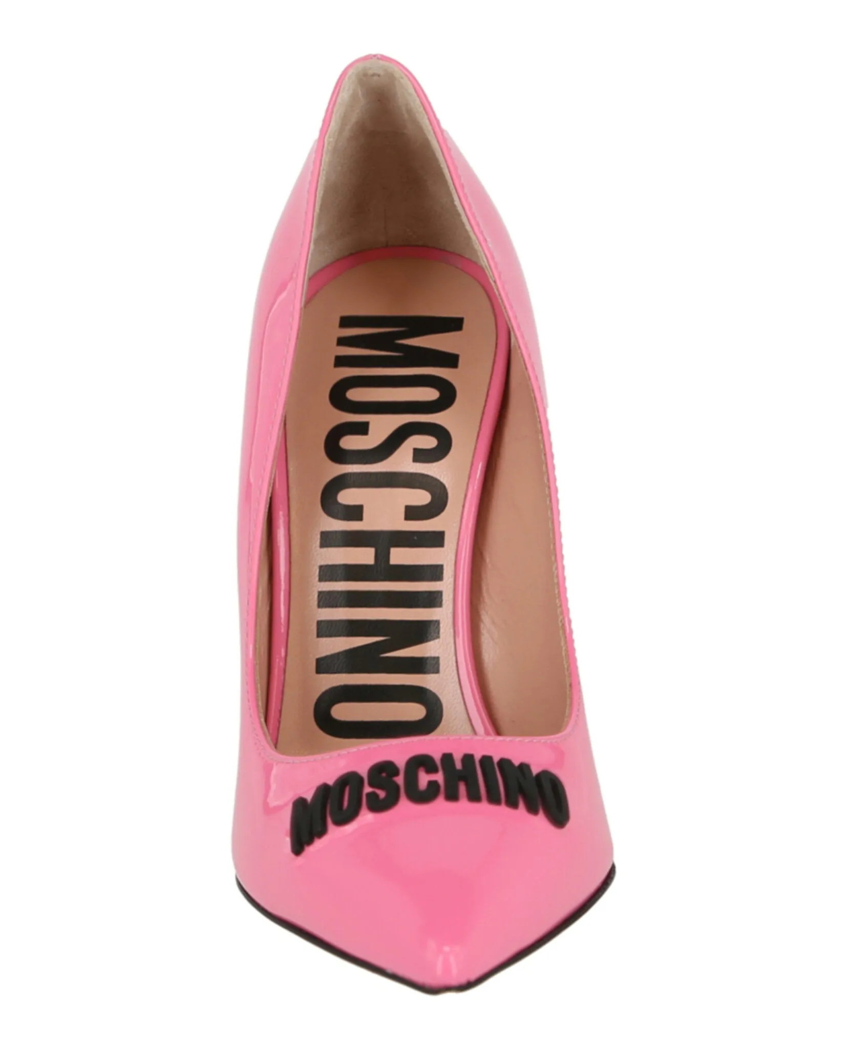 Patent Leather Logo Pumps