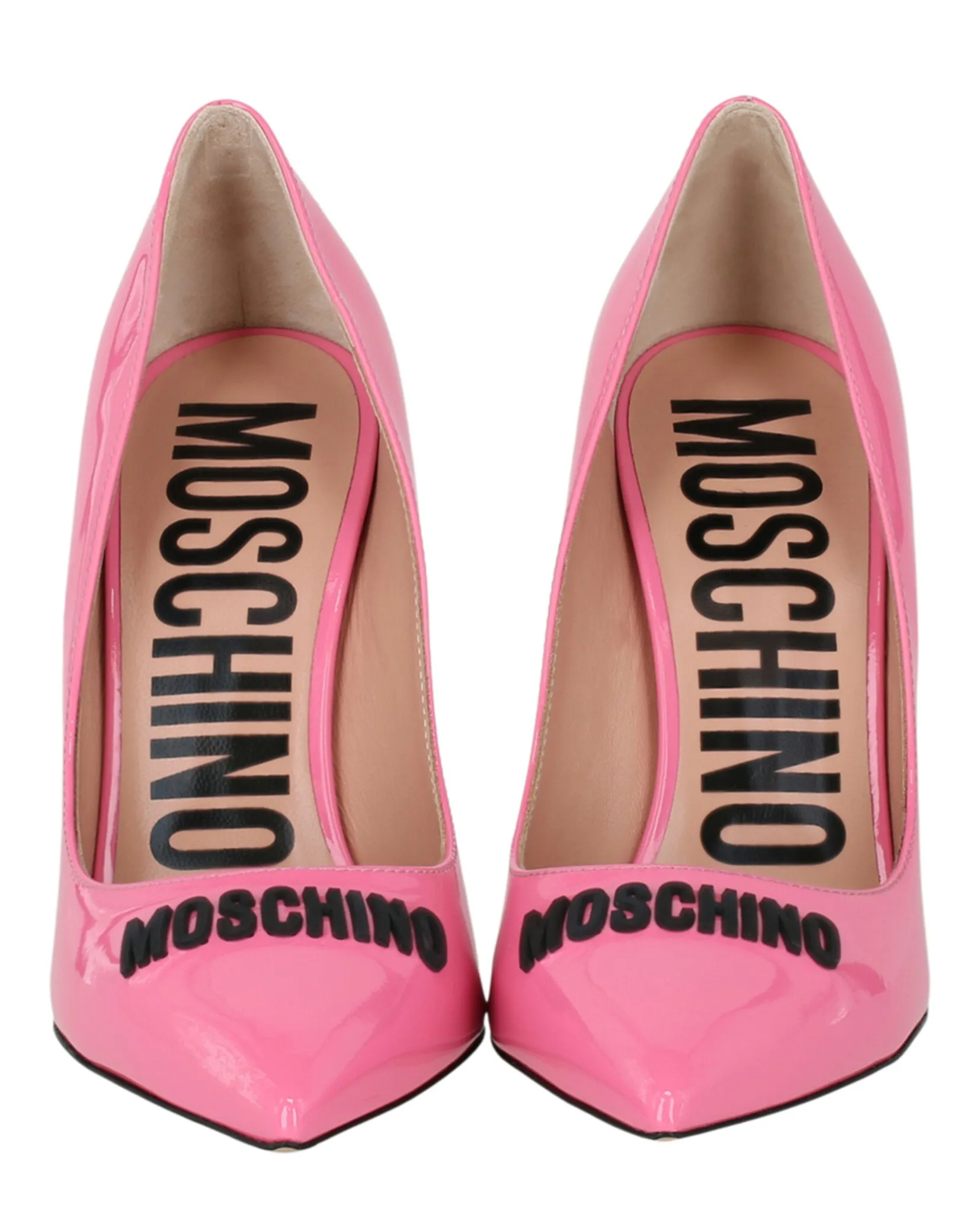 Patent Leather Logo Pumps