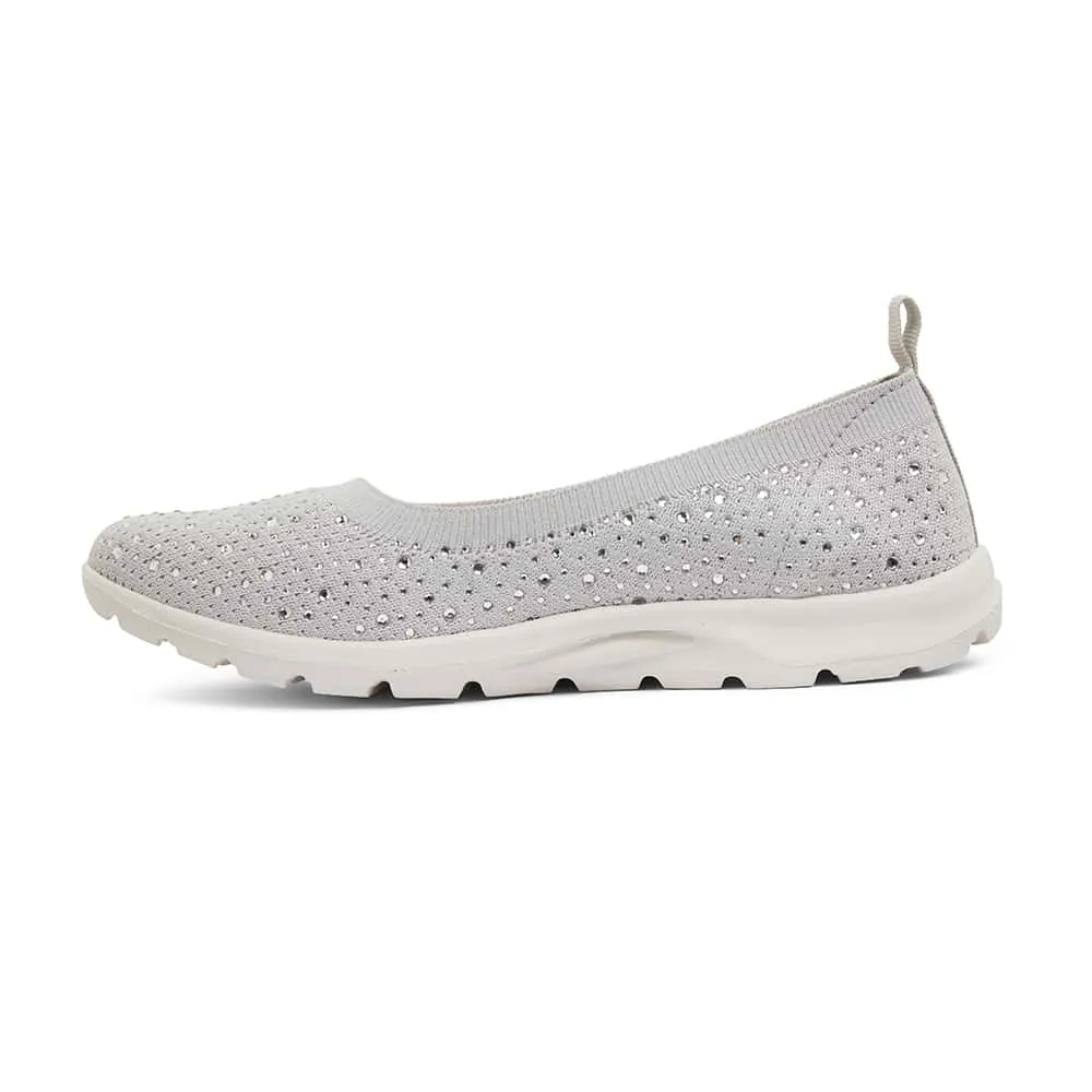 Patrice Sneaker in Light Grey Diamante