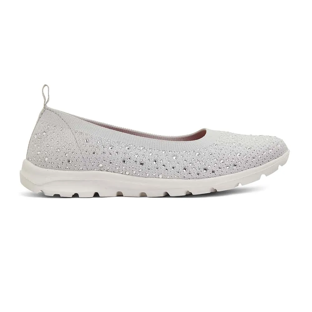 Patrice Sneaker in Light Grey Diamante